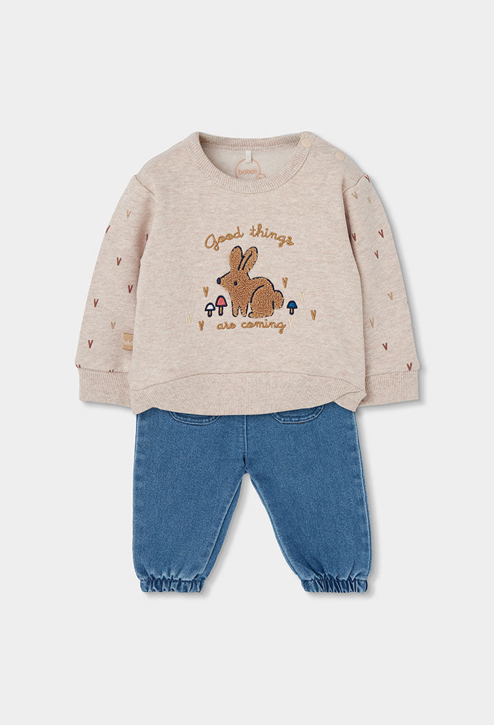 Boboli - set felpa e jeans