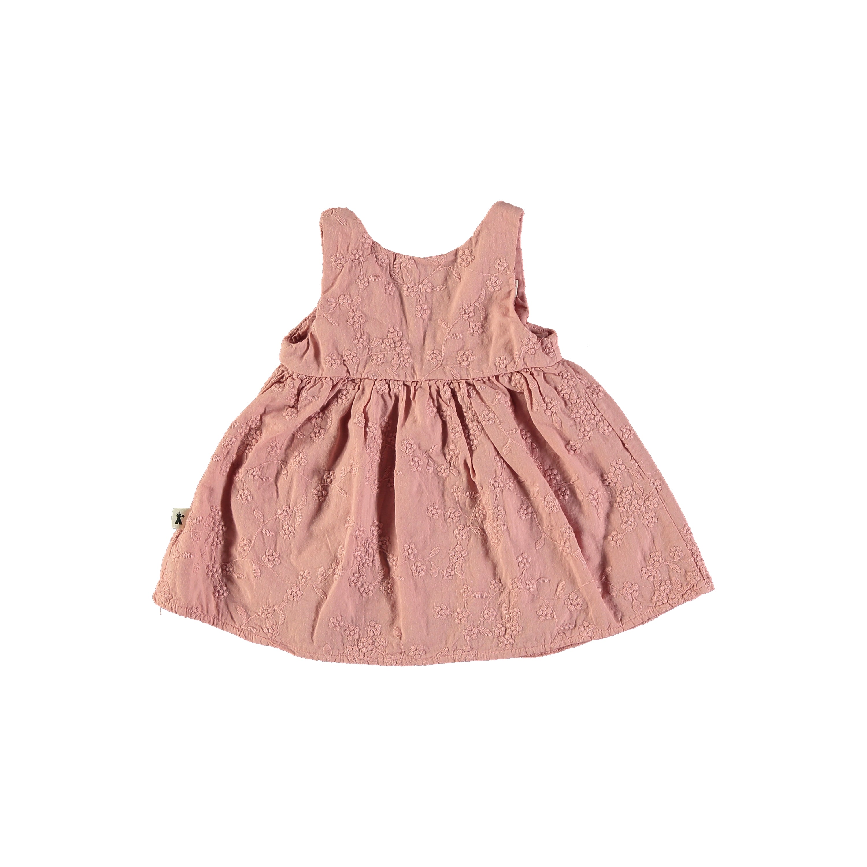 Petit Indi - vestito ricamo rosa