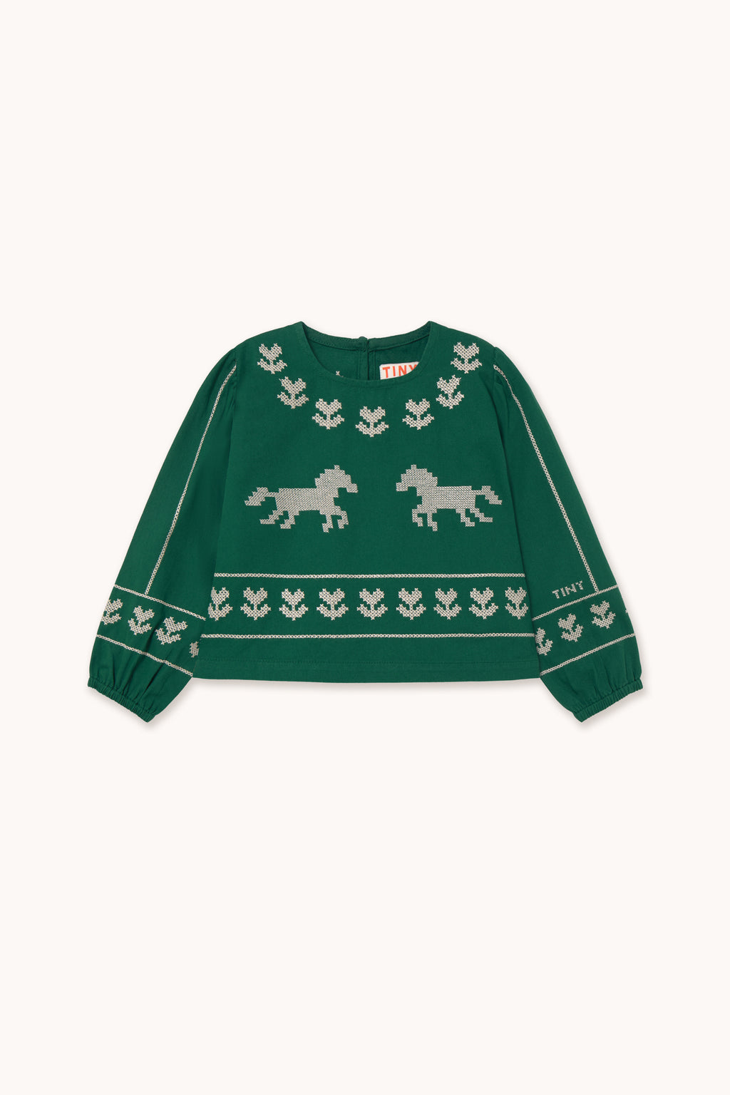 Tiny Cottons - blusa verde horses