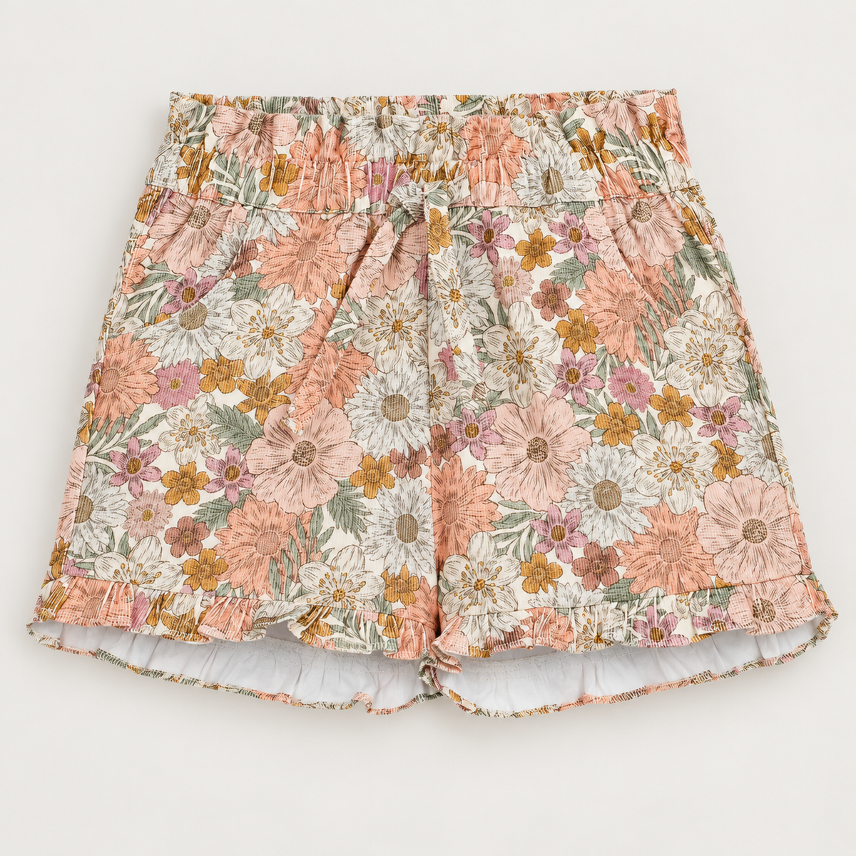 Drkid - shorts velluto floreale