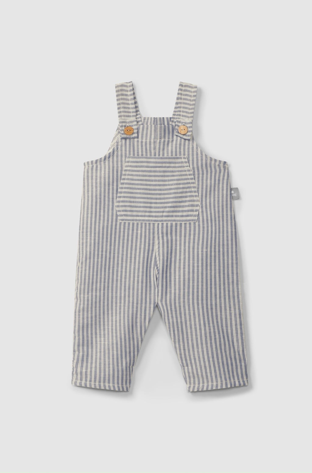 Snug - salopette righe indigo