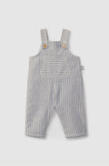 Snug - salopette righe indigo