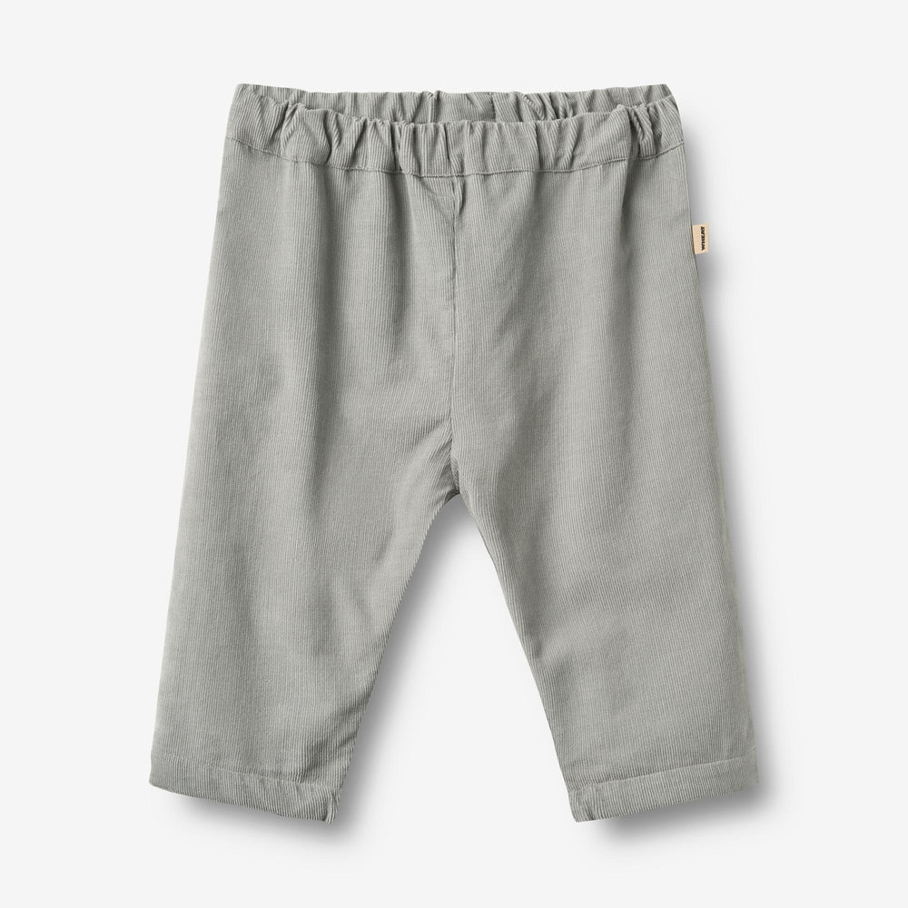 Wheat - pantalone velluto azzurro polvere