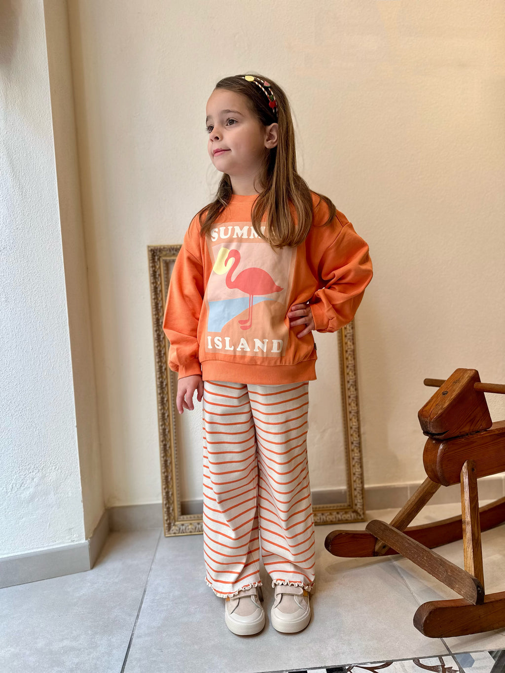 Wheat - pantalone morbido righe