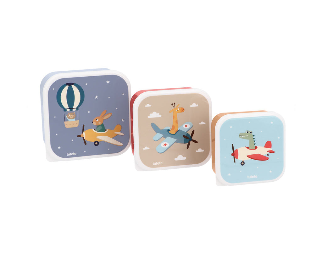 Tutete - lunch box set airplane
