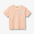 Wheat - t-shirt righe arancio