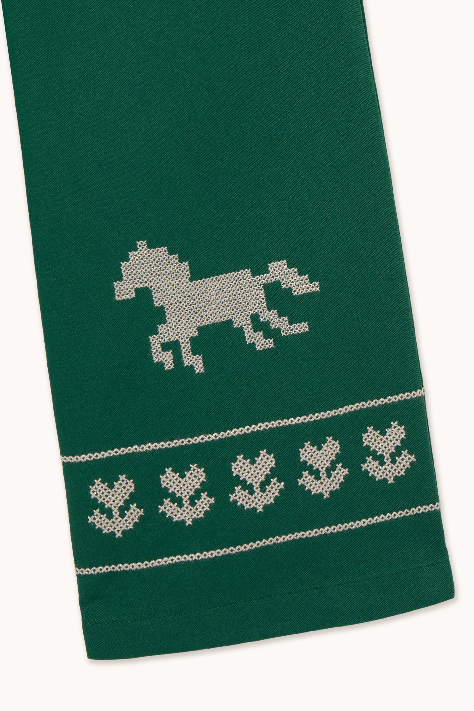 Tiny Cottons - pantalone verde horses