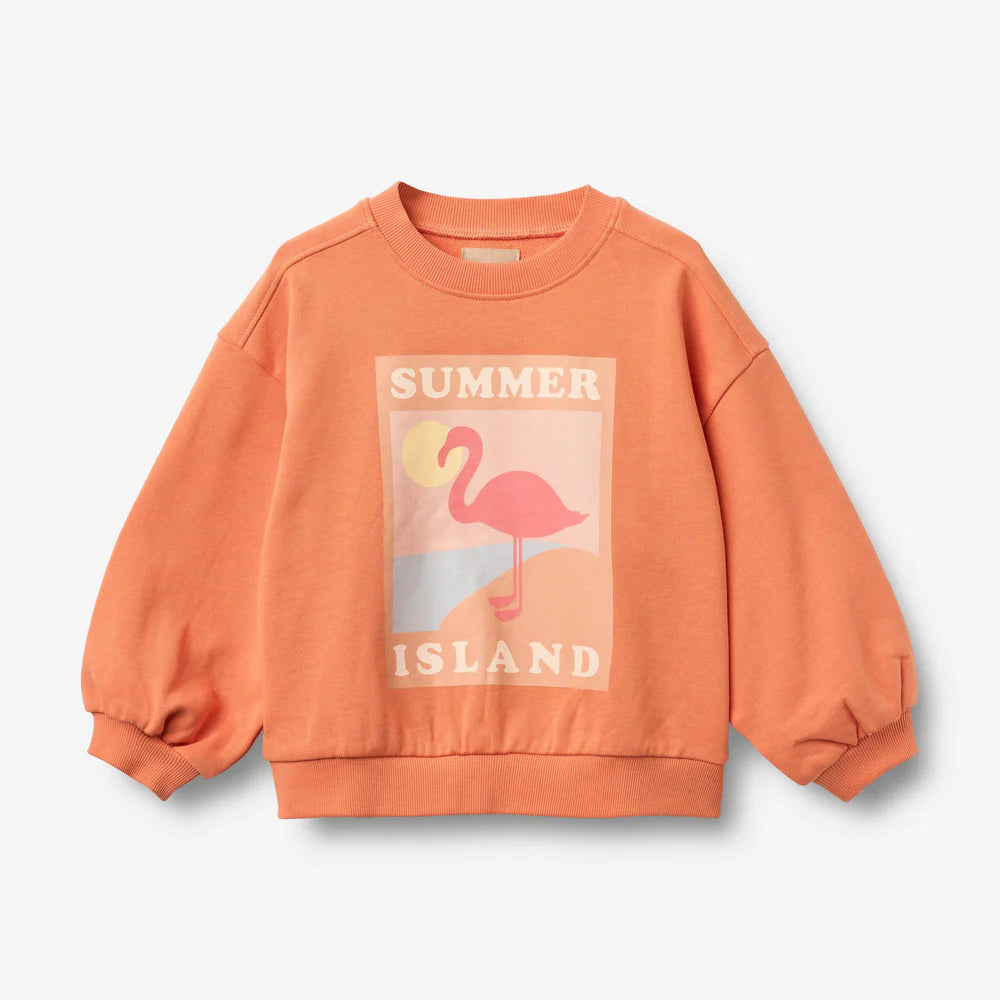 Wheat - felpa cotone arancio