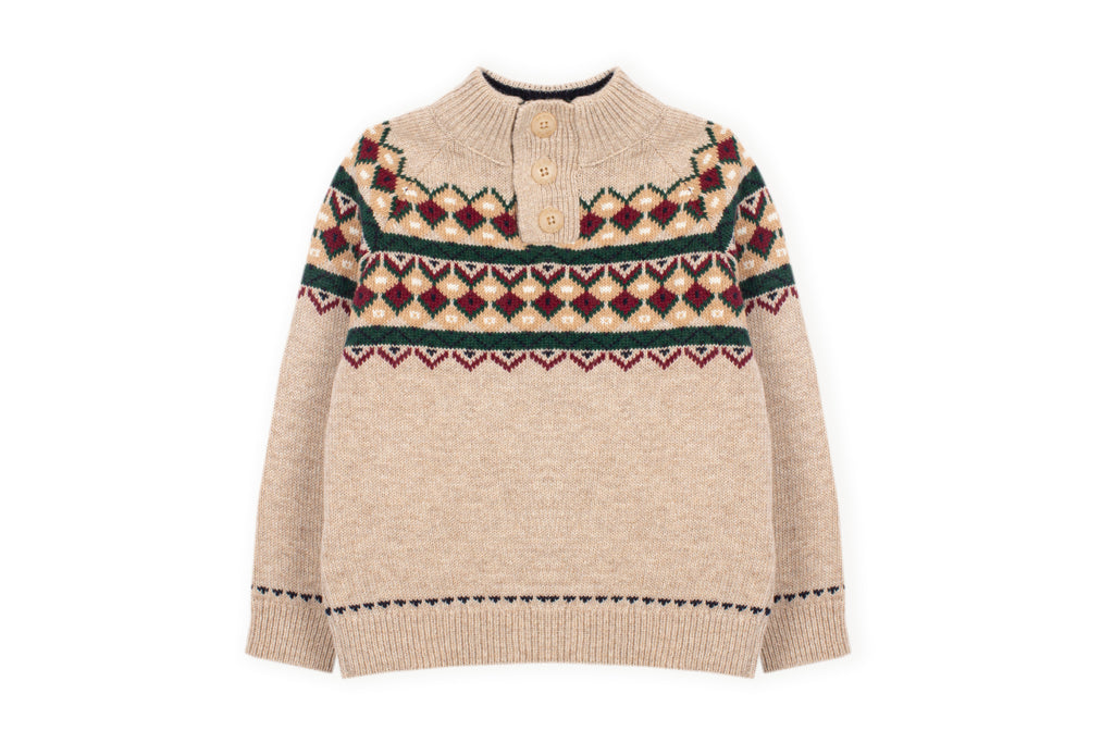 Drkid - maglione jacquard bottoni