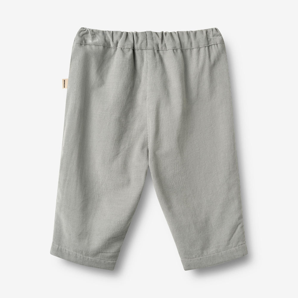 Wheat - pantalone velluto azzurro polvere