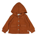 Petit Indi - cardigan cappuccio caldo cotone
