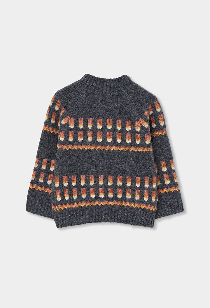 Boboli - maglione grigio fantasia