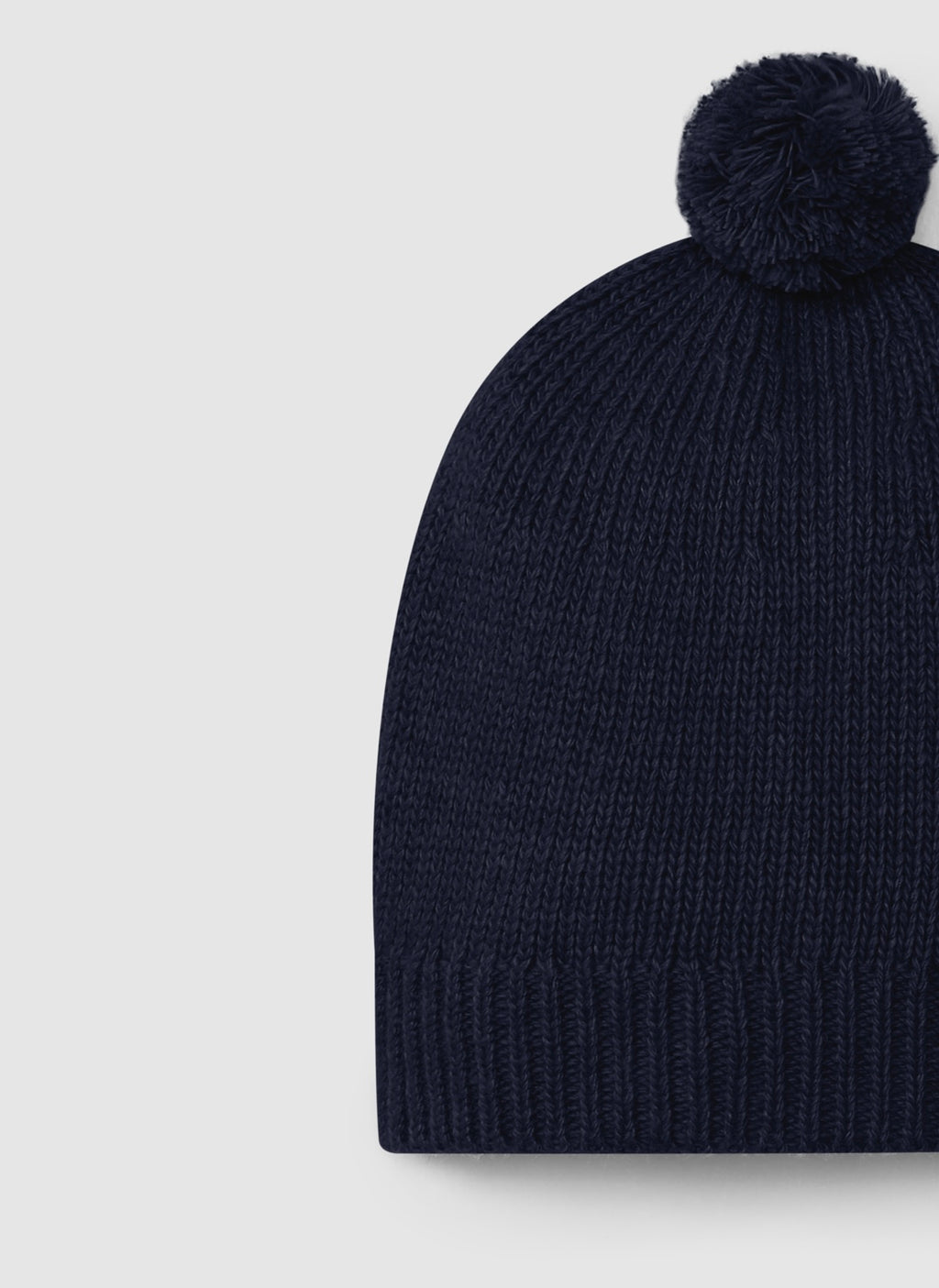 Snug - cappellino blu misto lana e cashmere