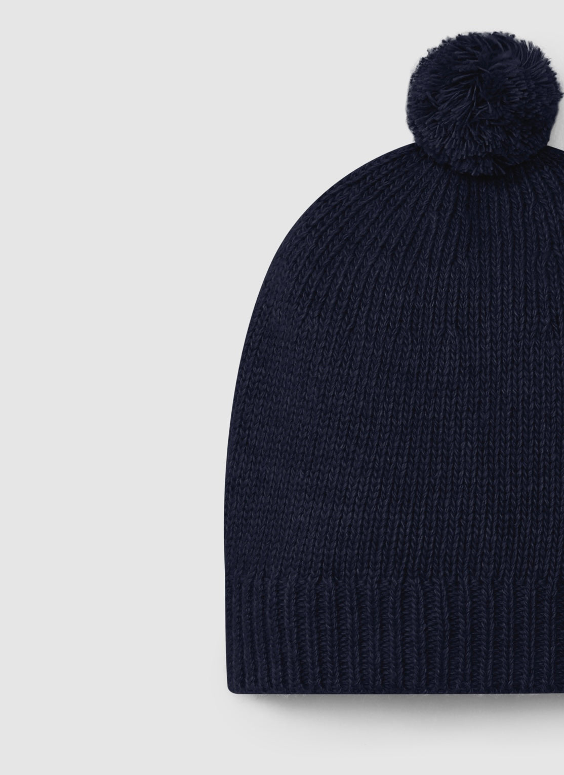 Snug - cappellino blu misto lana e cashmere