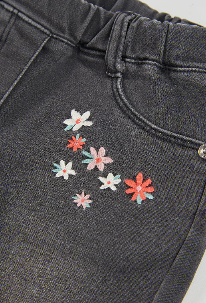 Boboli - jeans scuro ricami