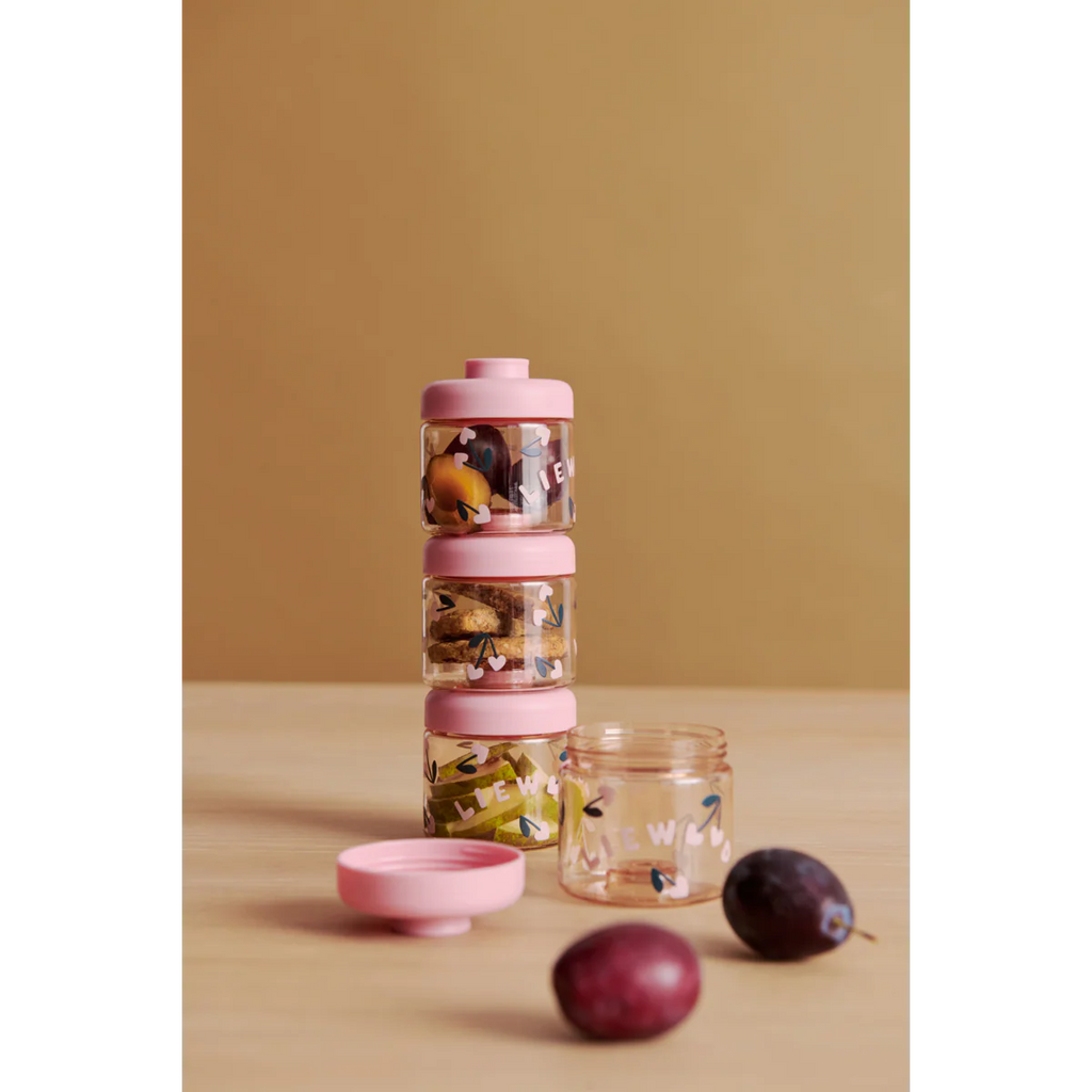 Liewood - contenitori 4pz cherry heart