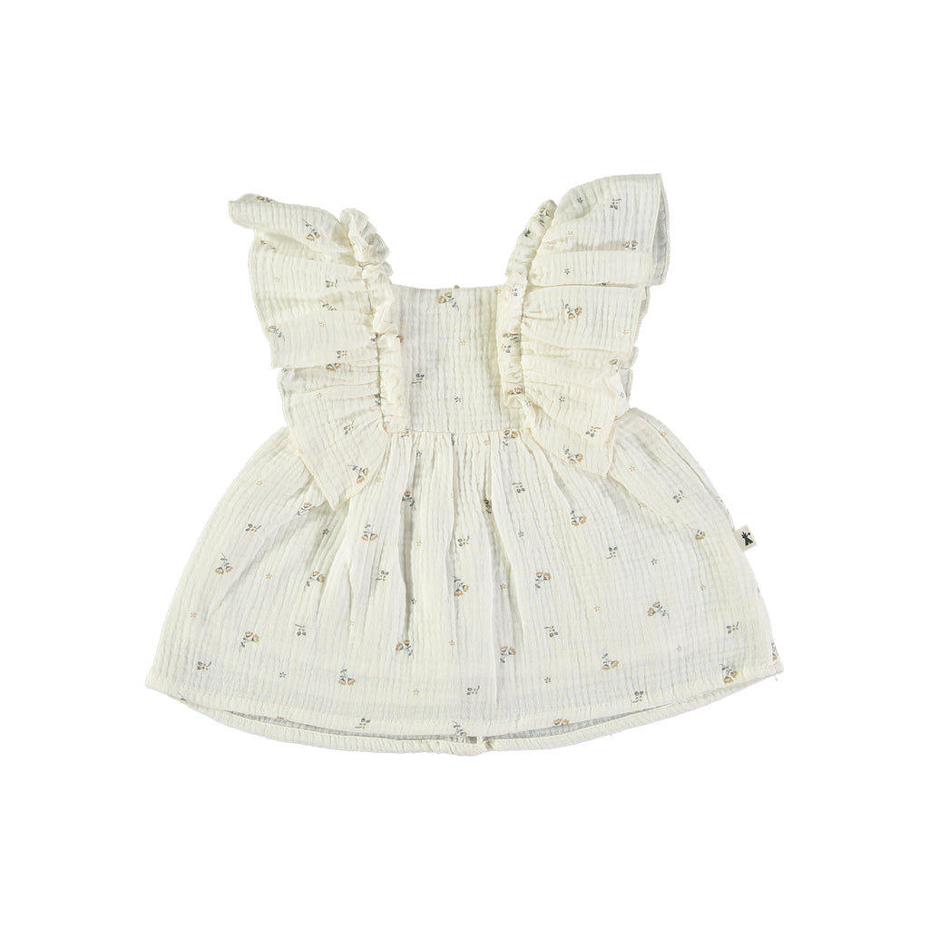 Petit Indi - vestito mussola fiorellini