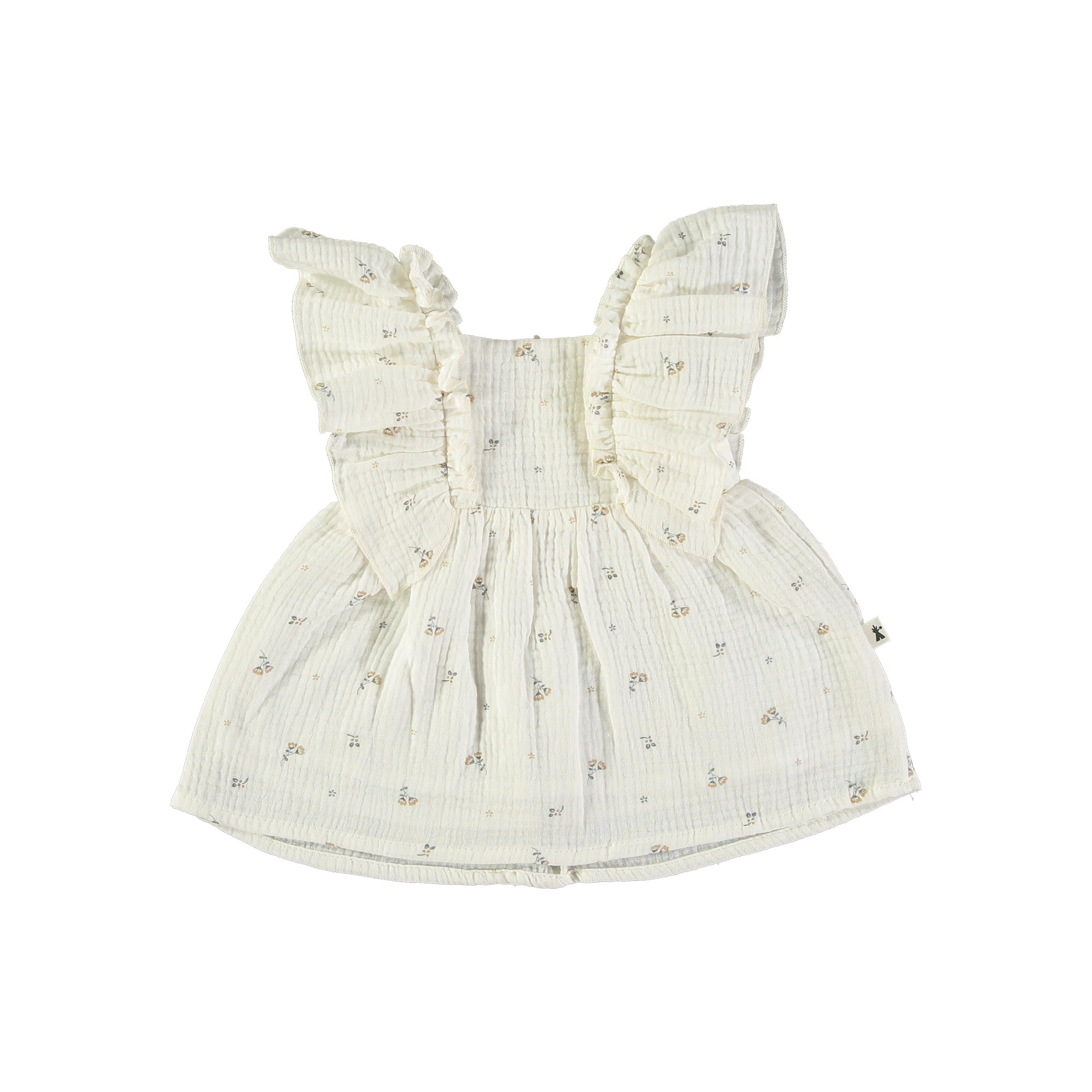 Petit Indi - vestito mussola fiorellini