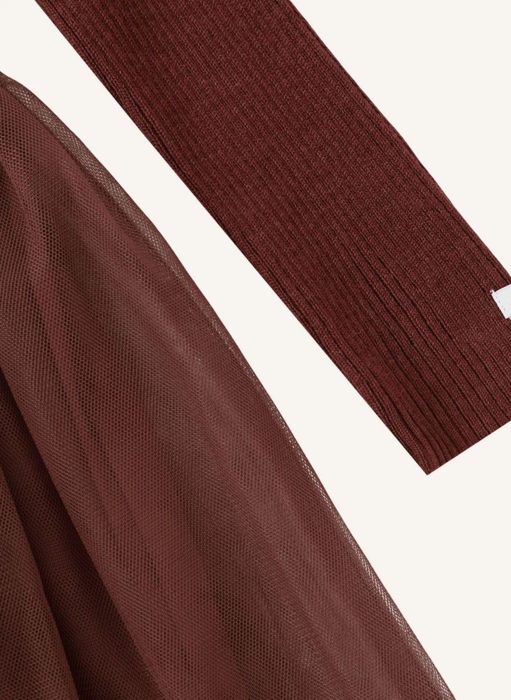Donsje - vestito tulle mattone