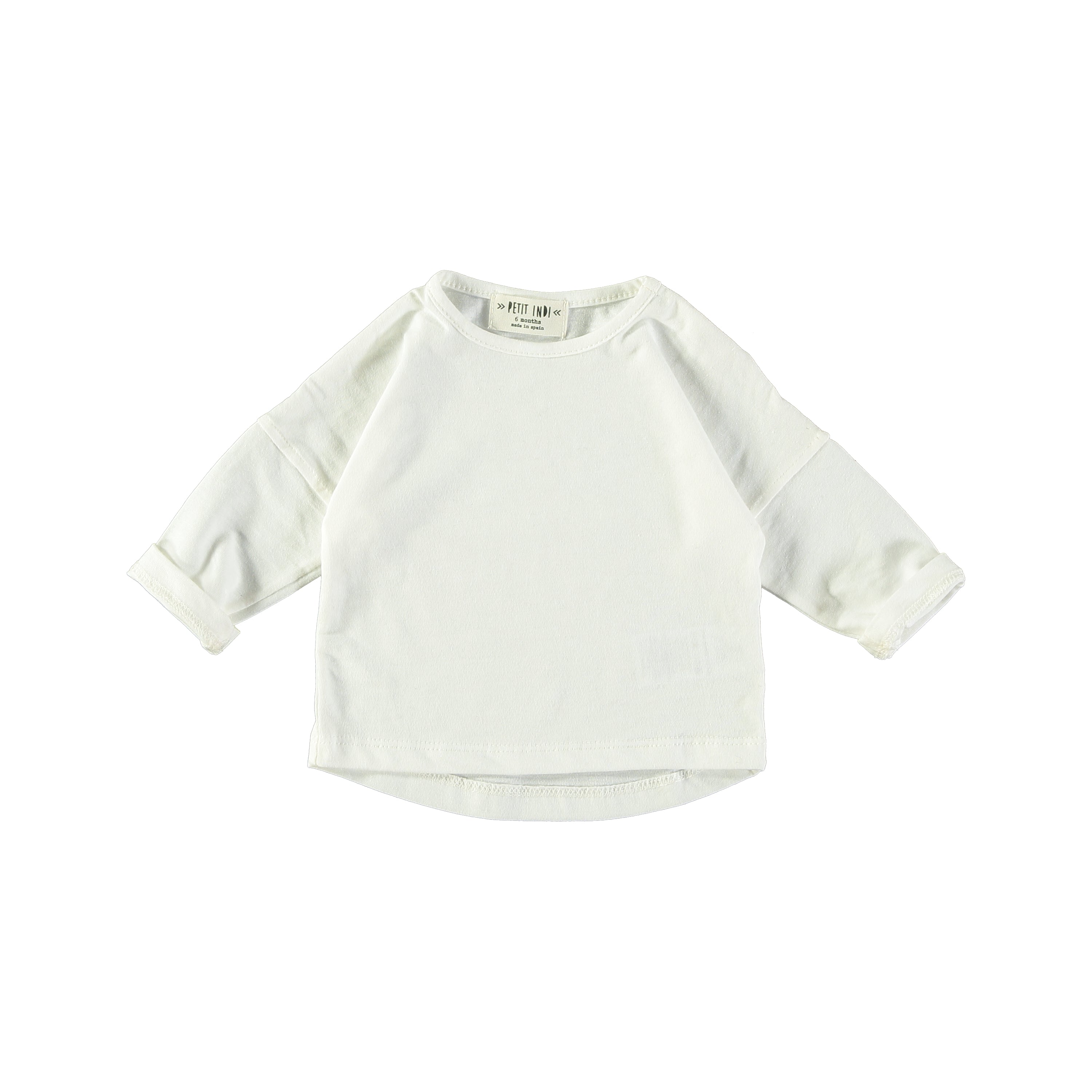 Petit Indi - maglia basica bianca