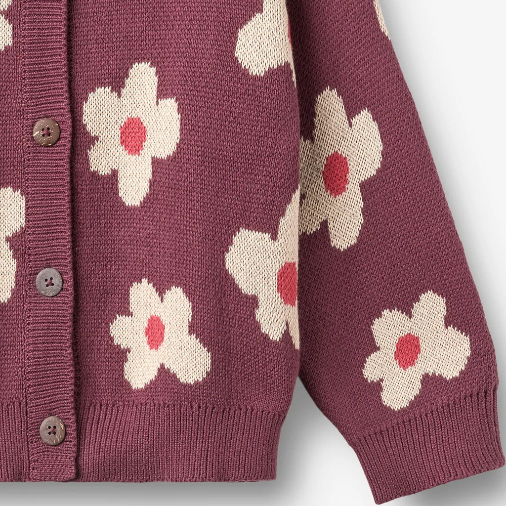 Wheat - cardigan fiori