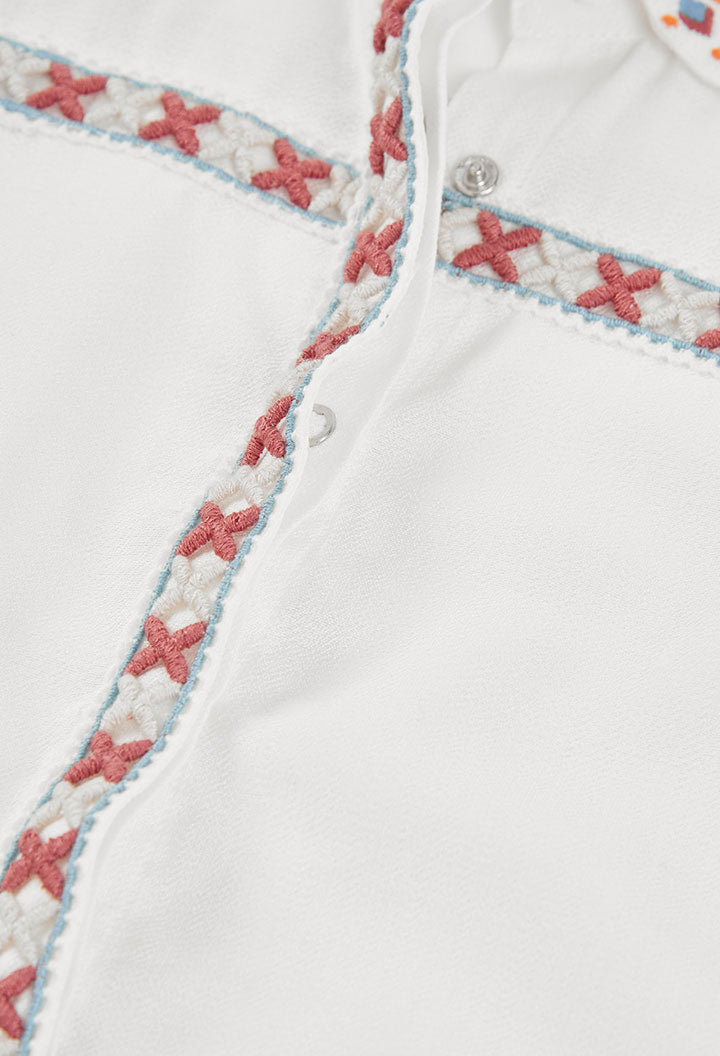 Boboli - blusa con dettagli ricamati