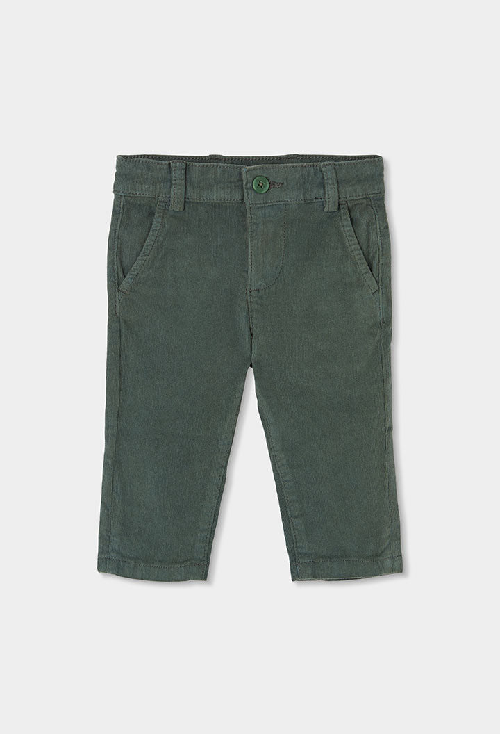 Boboli - pantalone verde salvia velluto