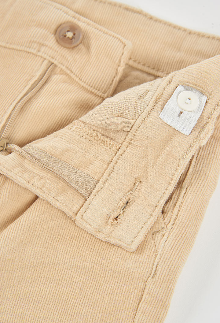 Boboli - pantalone beige velluto