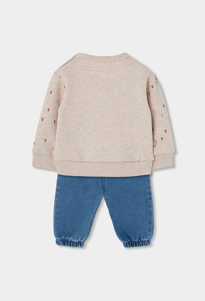 Boboli - set felpa e jeans