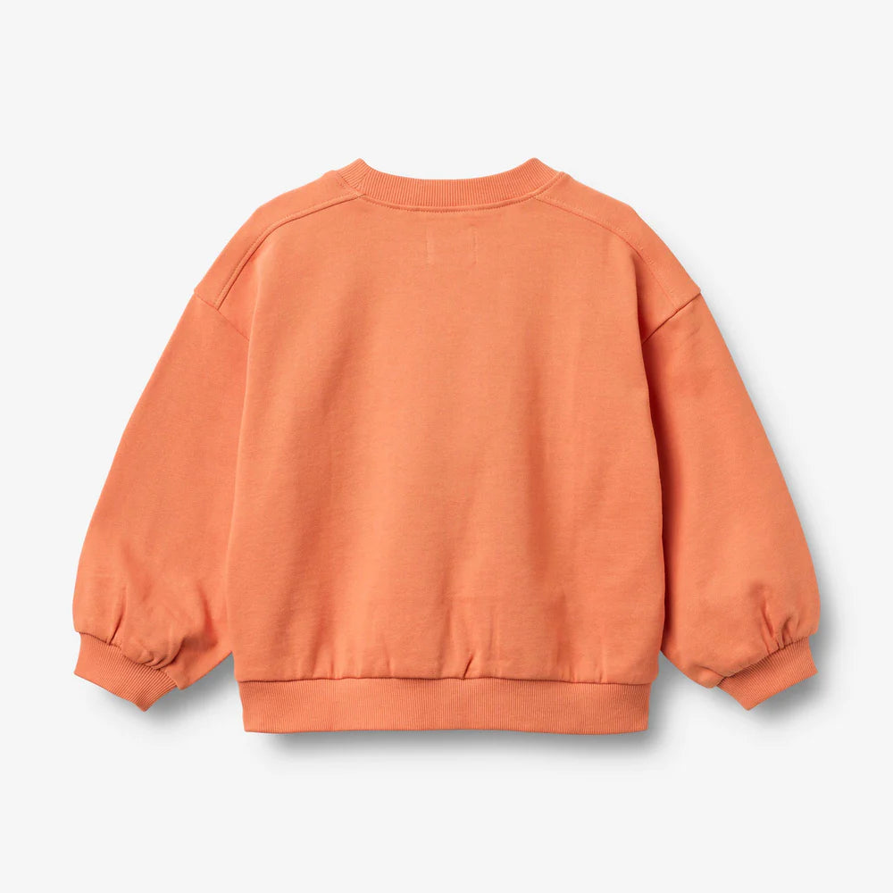 Wheat - felpa cotone arancio