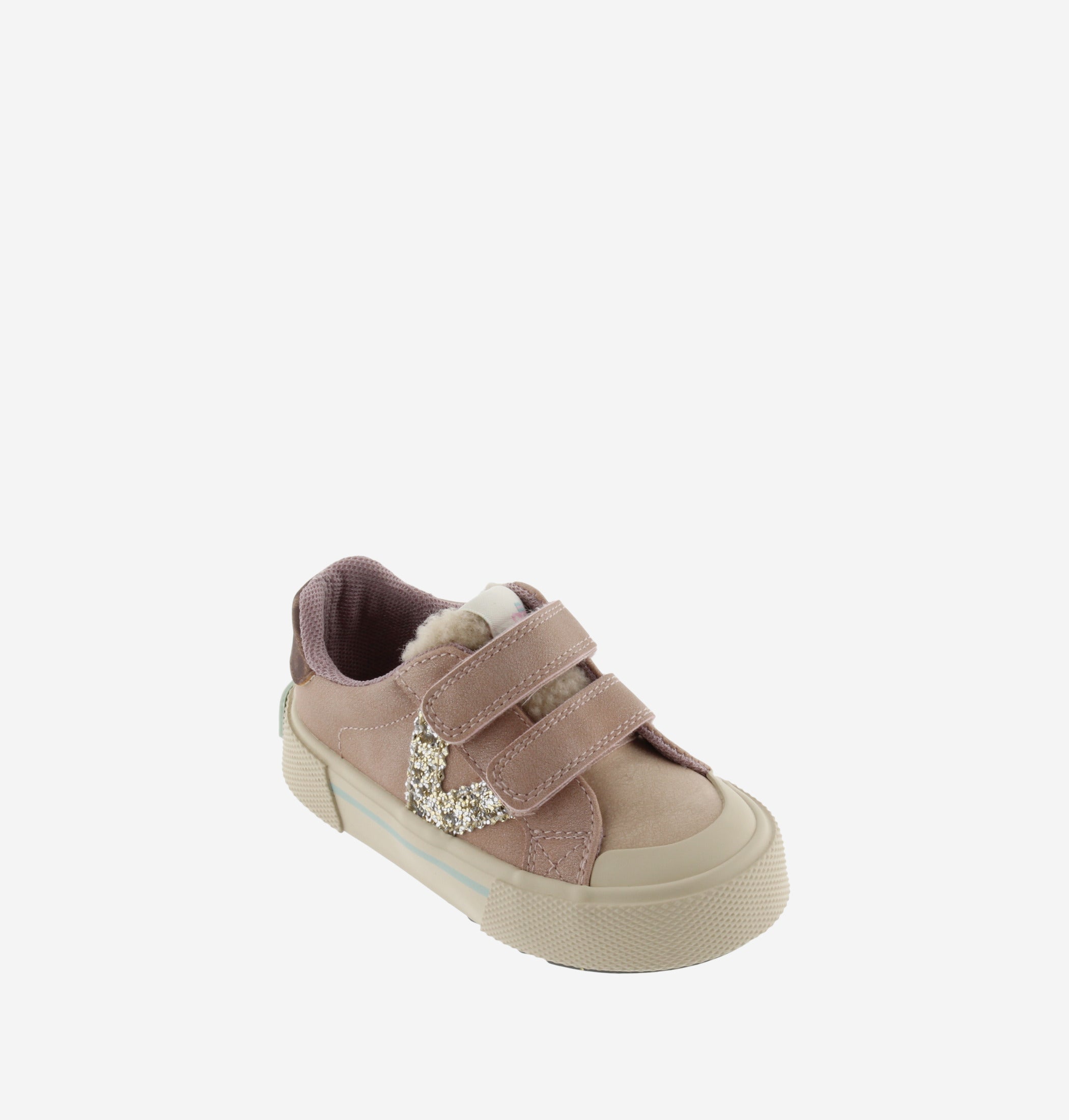 Victoria - sneakers nude glitter