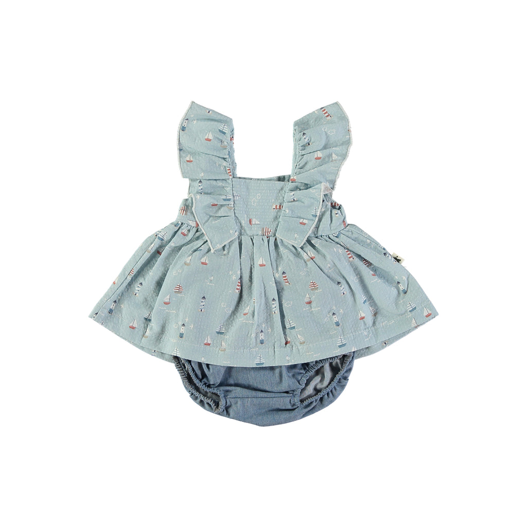 Petit Indi - set blusa e culotte faro