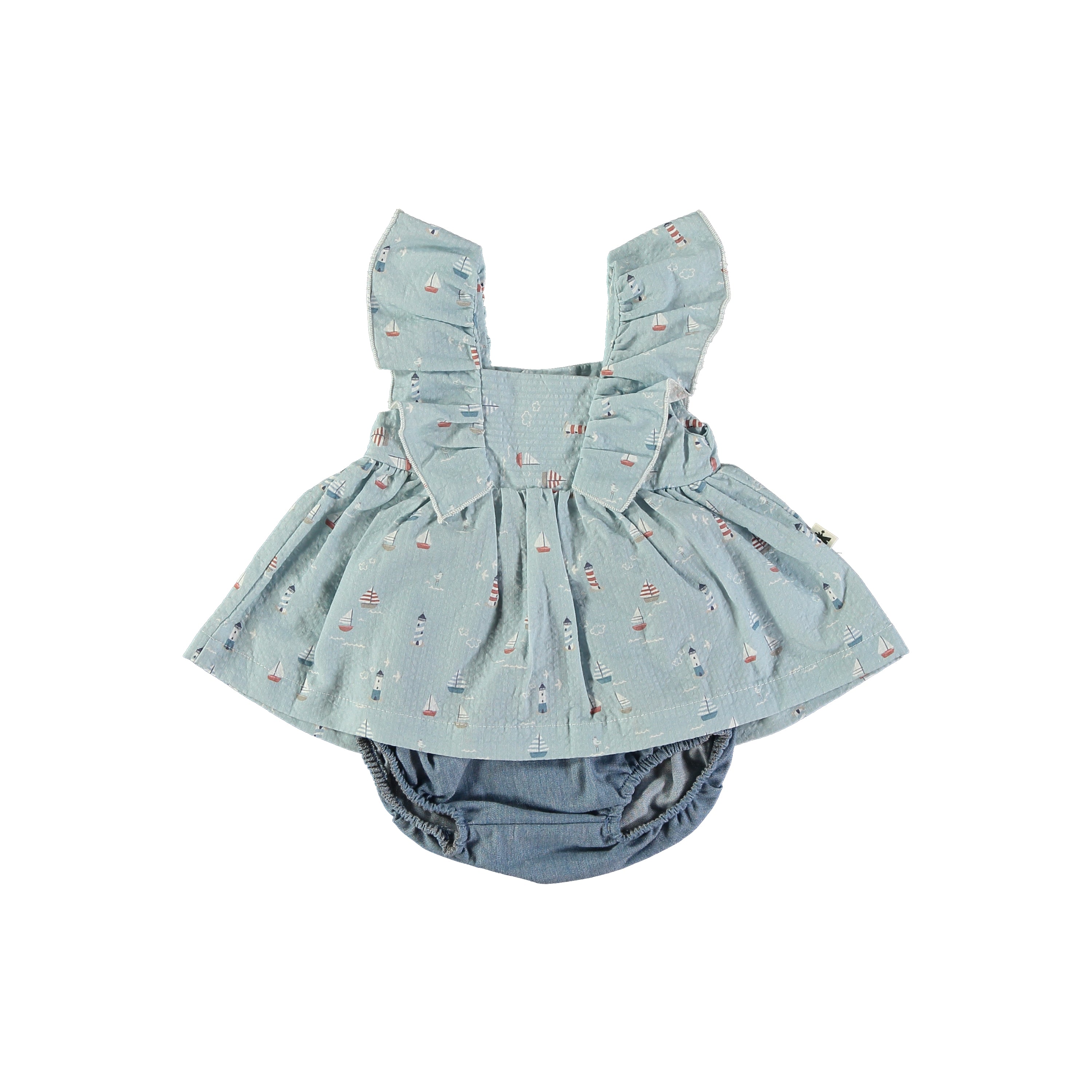 Petit Indi - set blusa e culotte faro