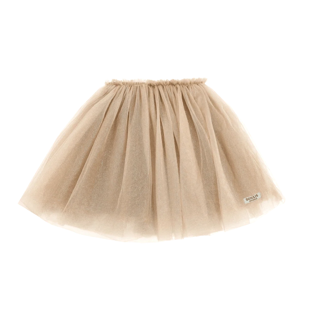 Donsje - gonna tulle pink metallic
