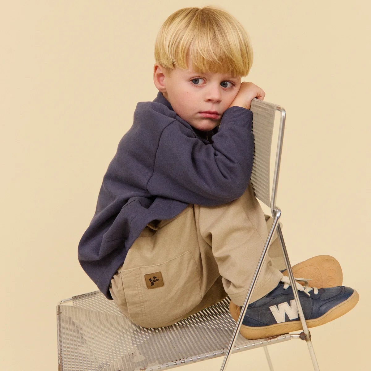 Wheat - pantalone baggy beige