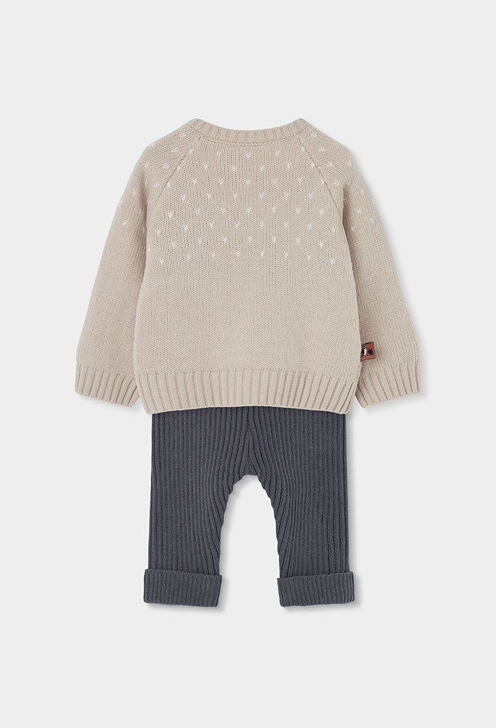 Boboli - set maglione pinguino e Leggins