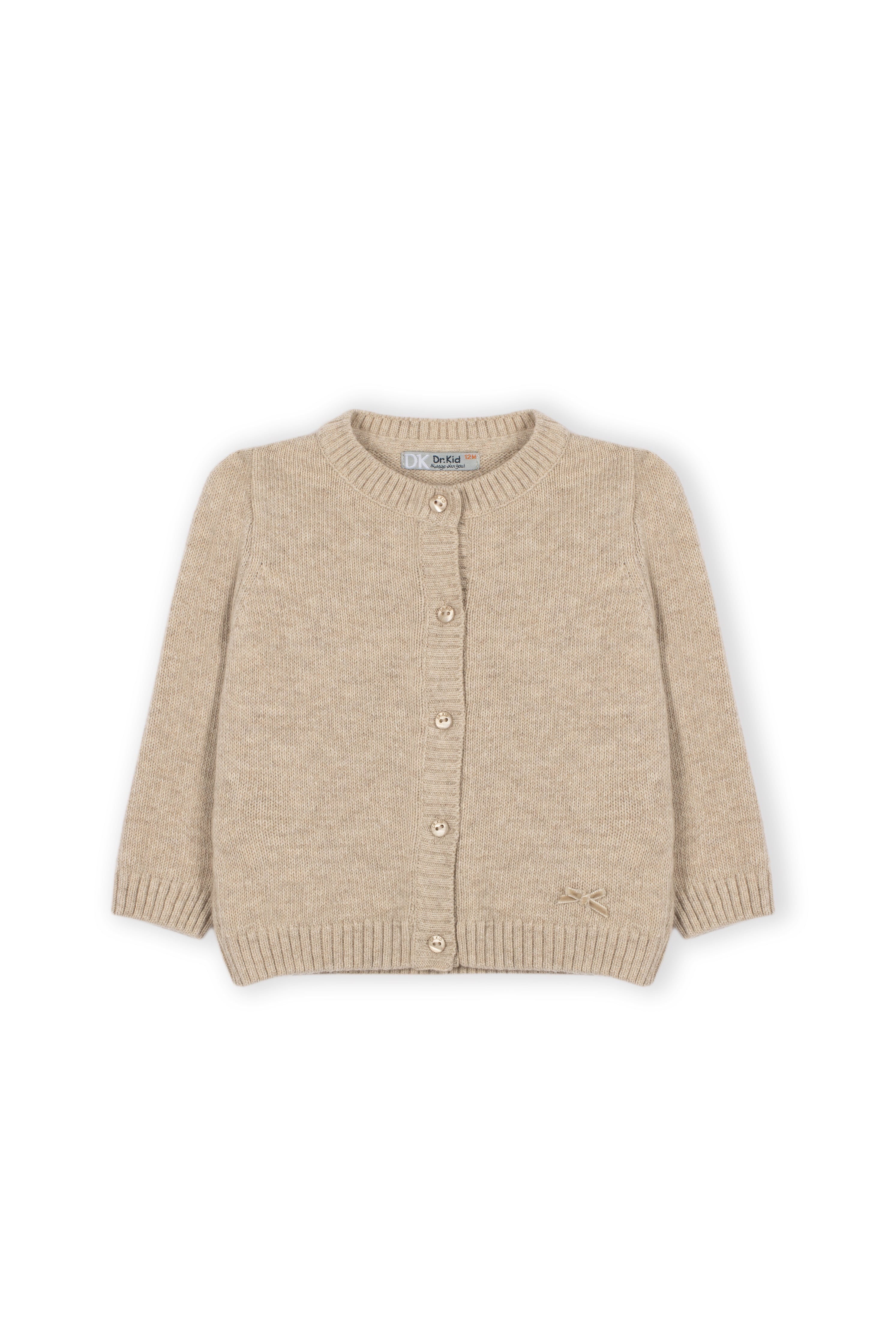 Drkid - cardigan beige girocollo