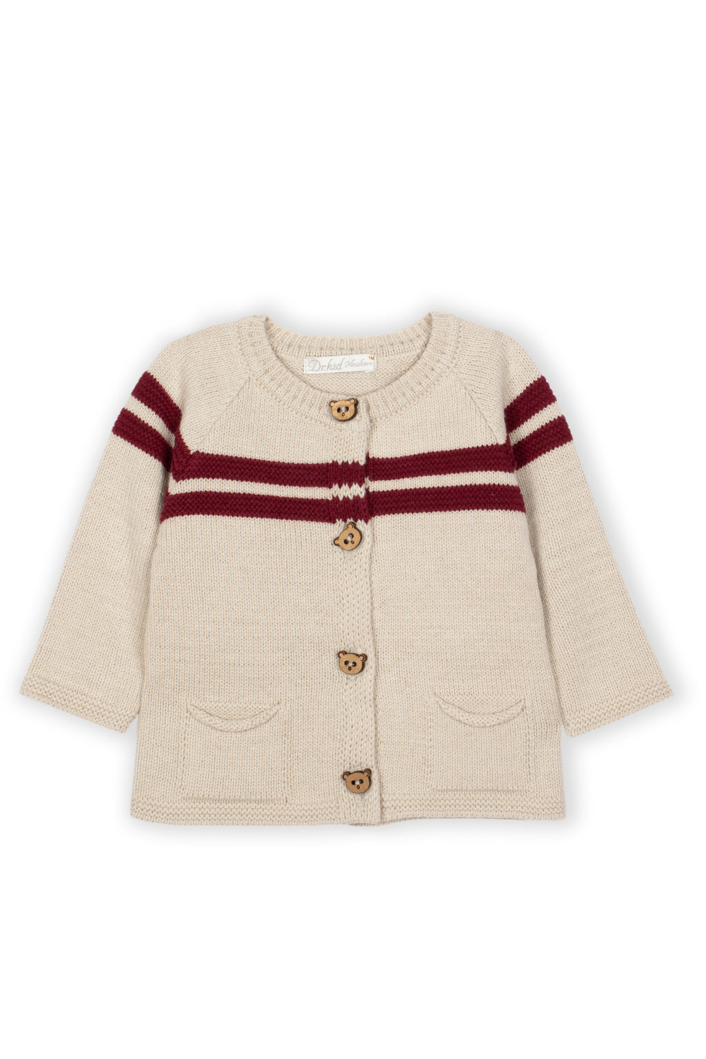 Drkid - cardigan bottoncino teddy