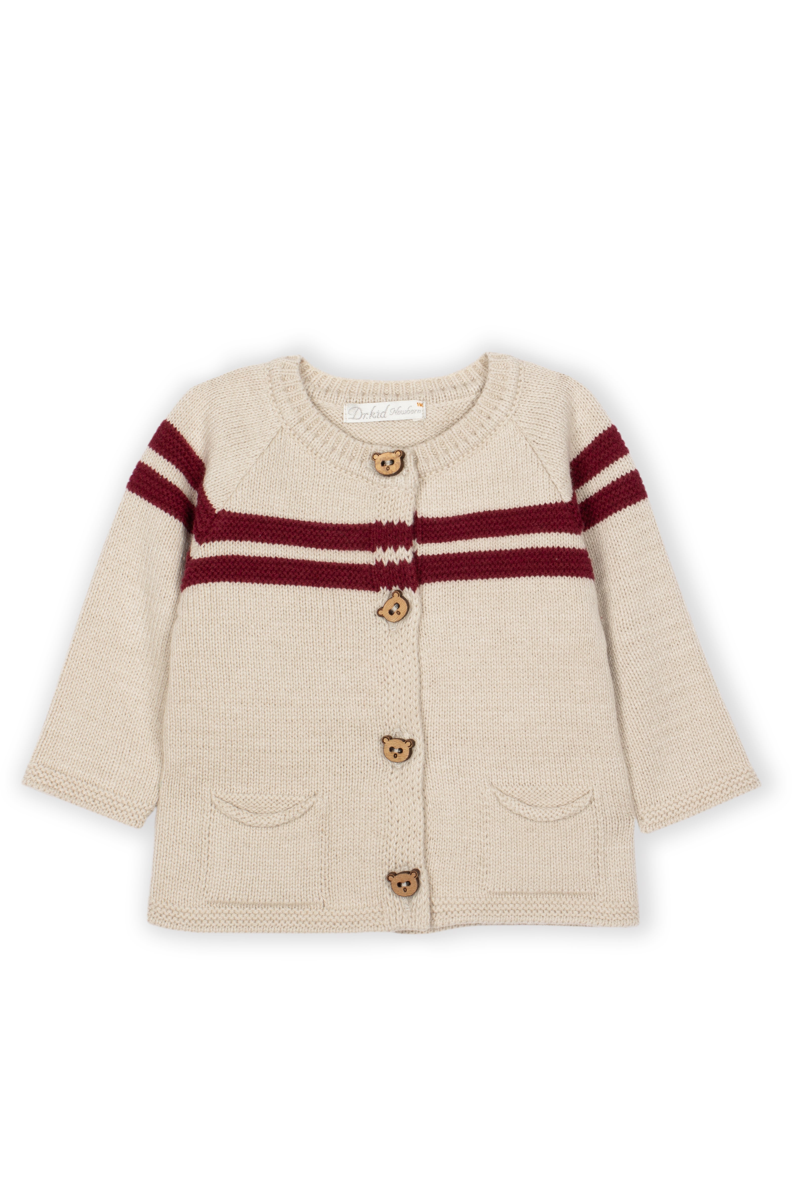 Drkid - cardigan bottoncino teddy