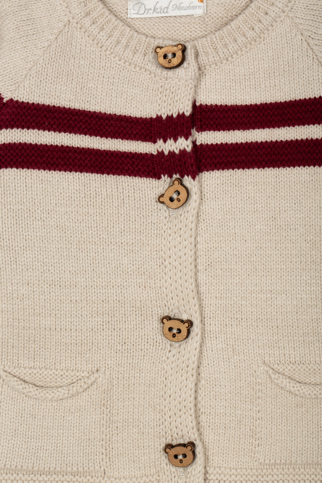 Drkid - cardigan bottoncino teddy