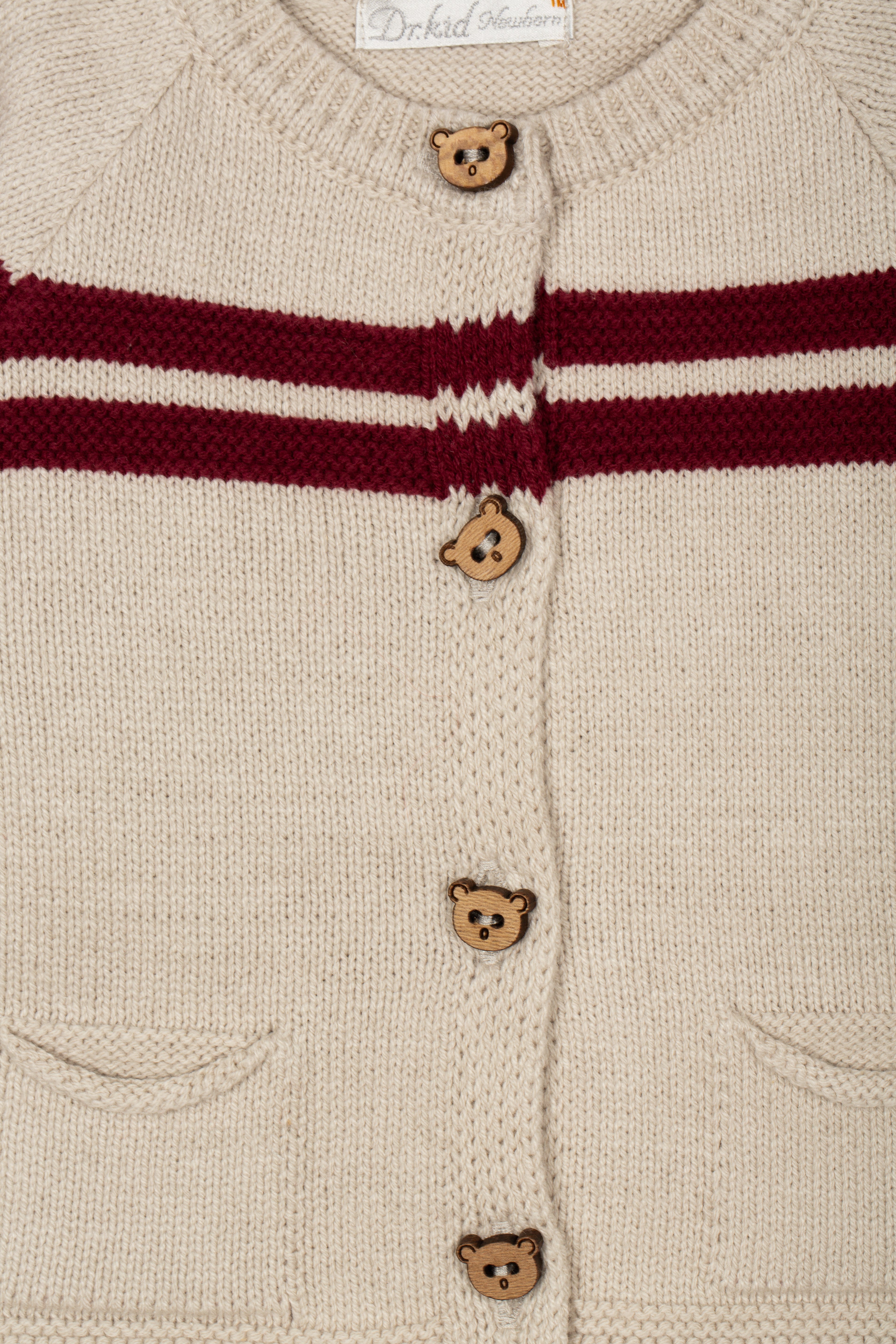 Drkid - cardigan bottoncino teddy