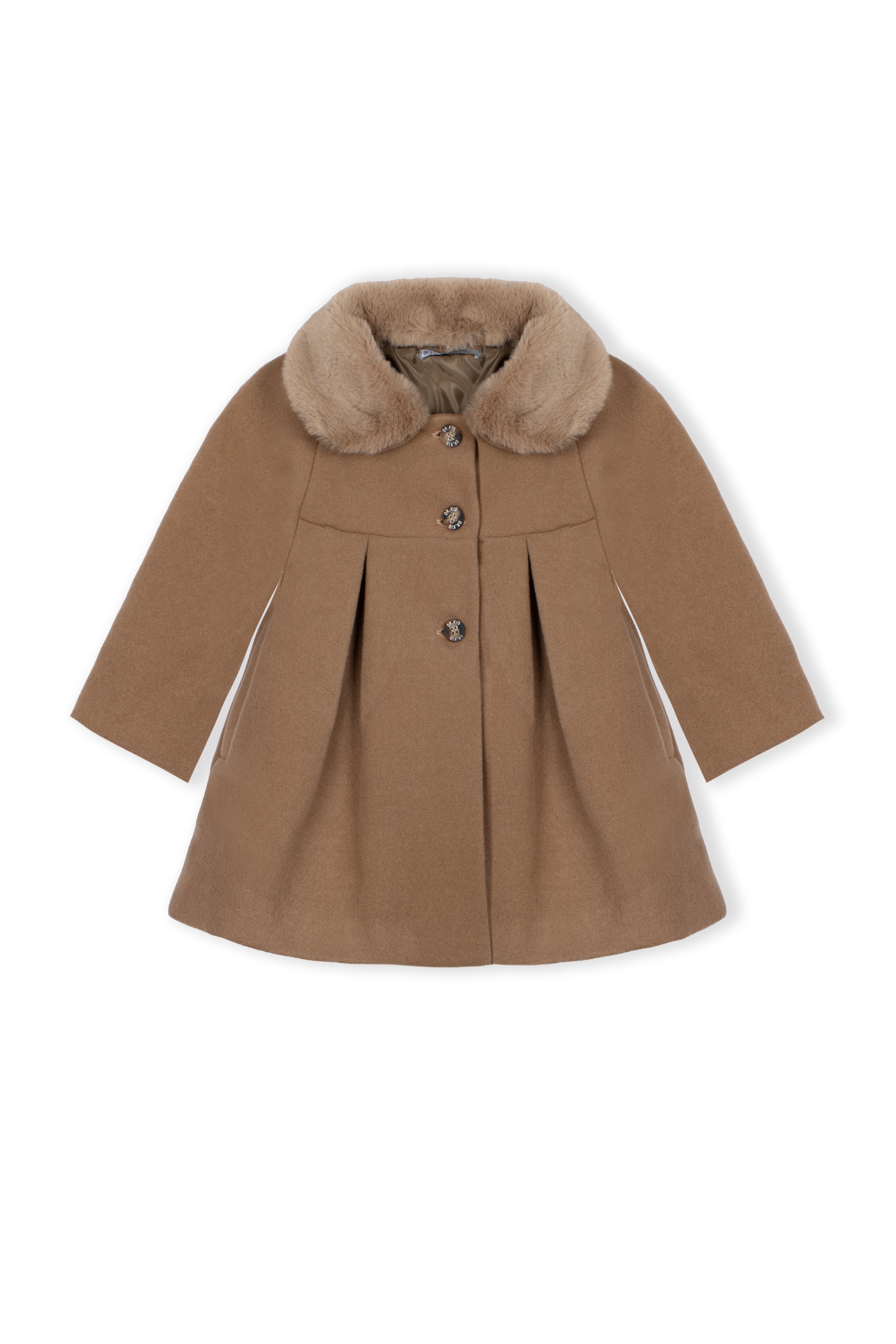 Drkid - cappottino con collo ecopellicia