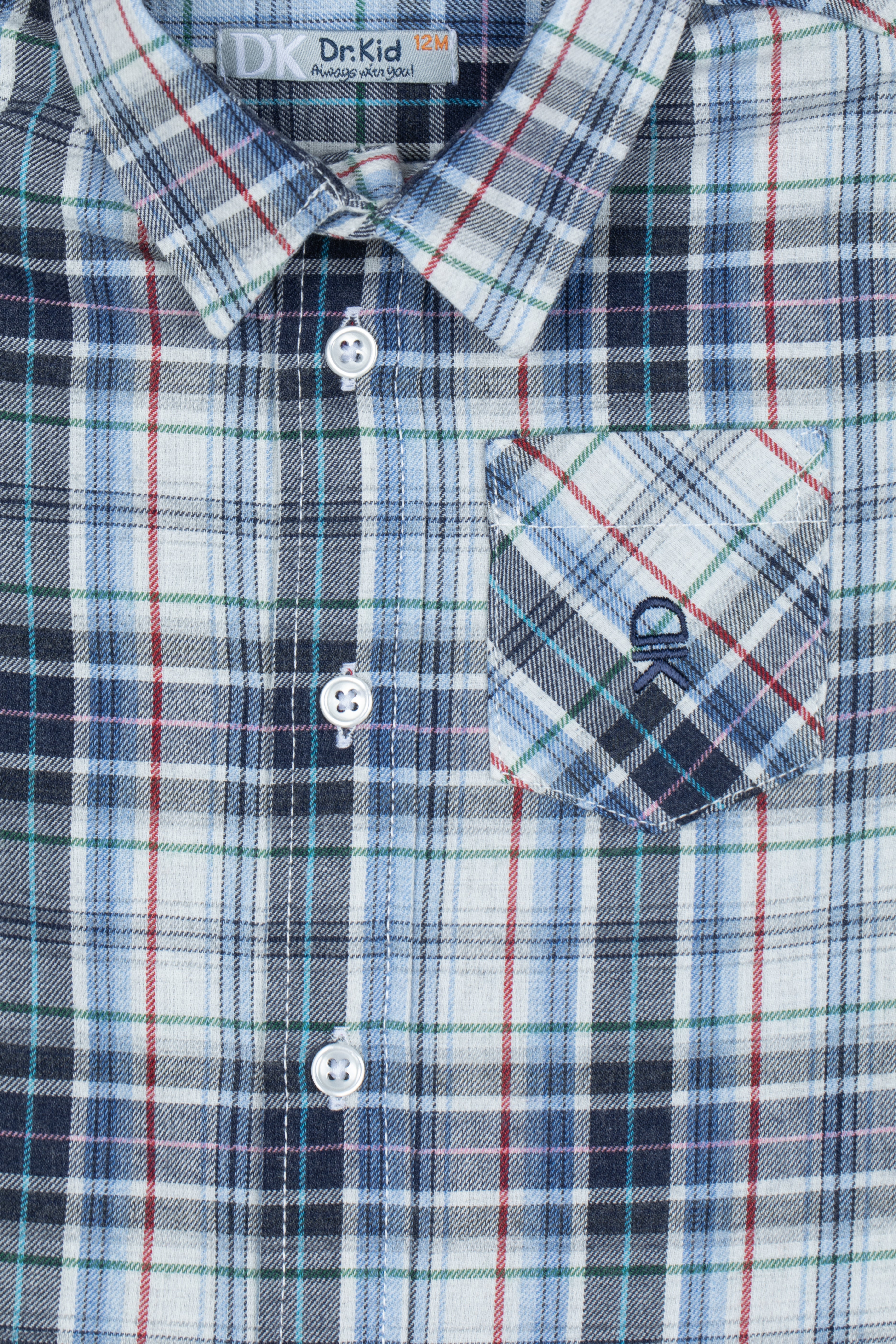 Drkid - camicia a quadri bimbo