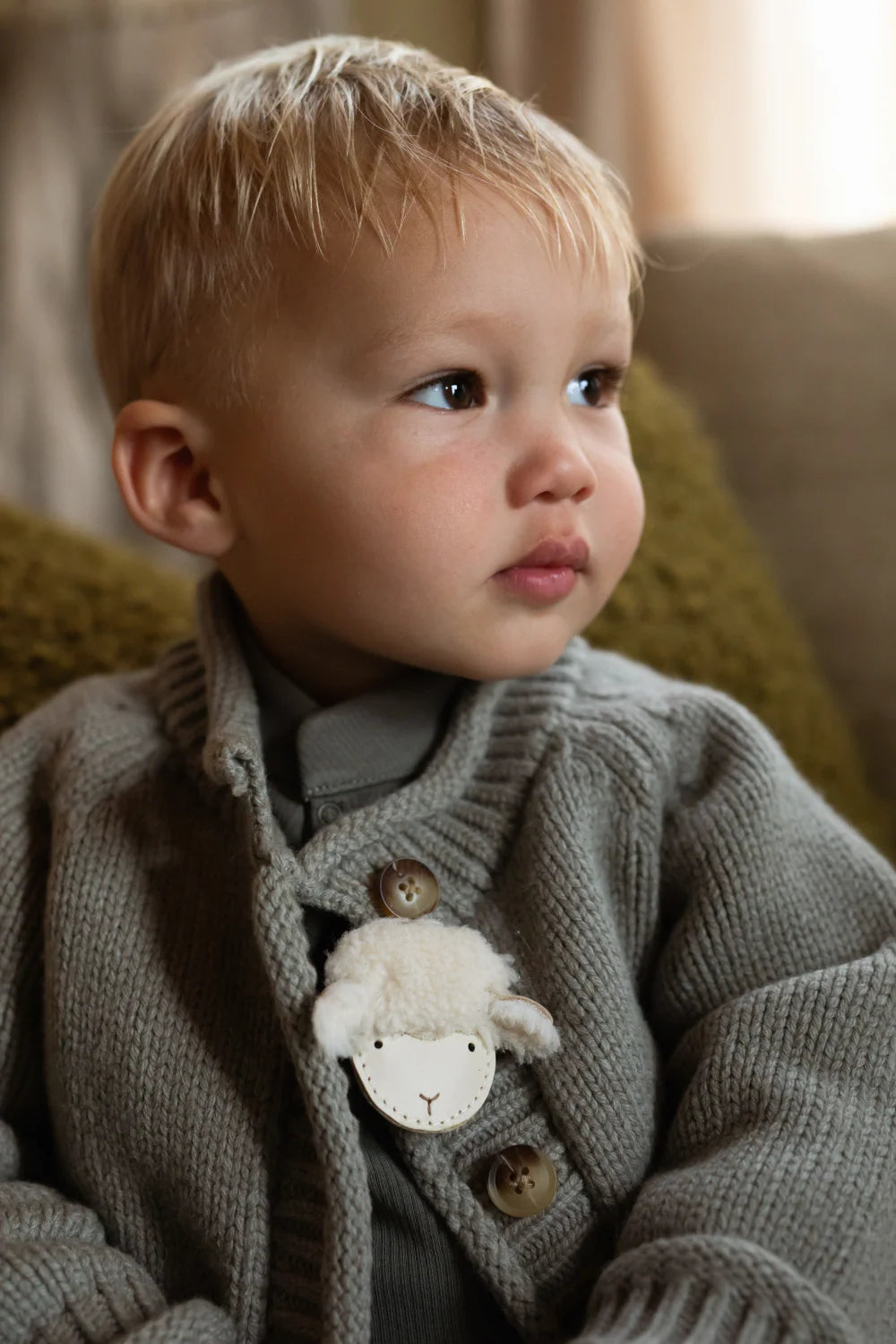 Donsje - Josy Exclusive Hairclip | Lammy | Cream Leather