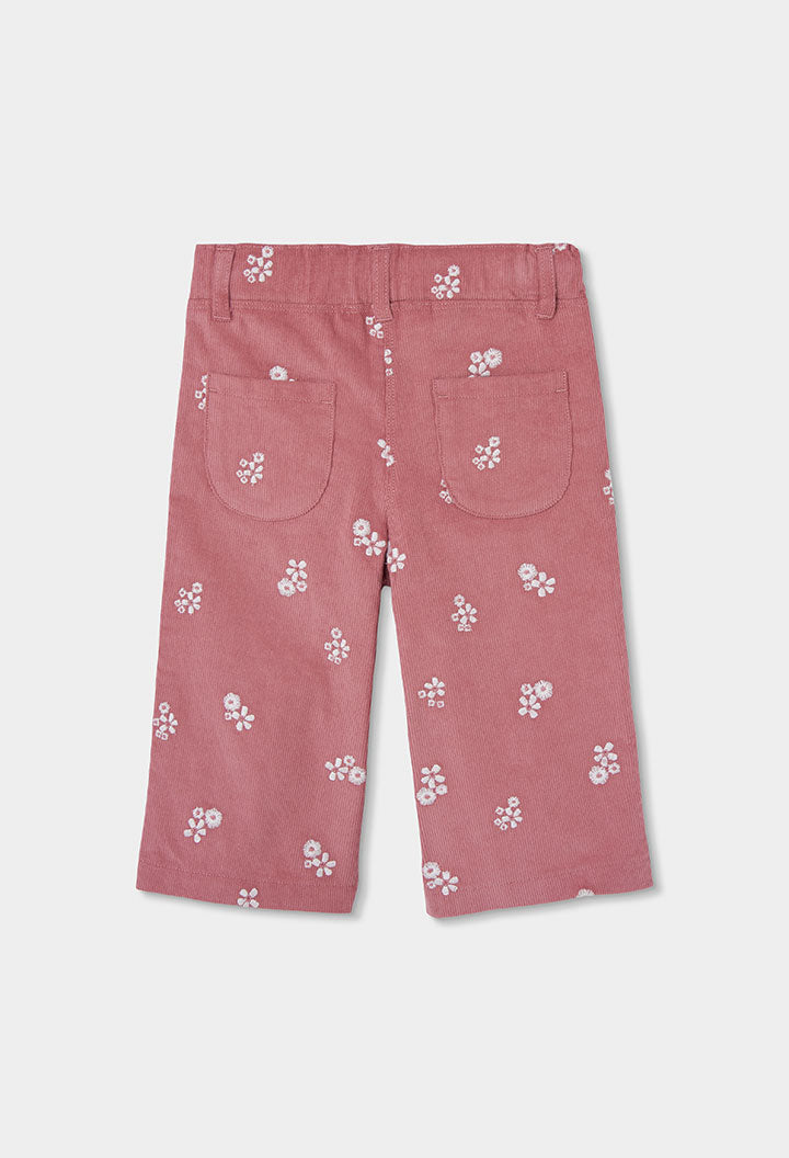 Boboli - pantalone velluto malva