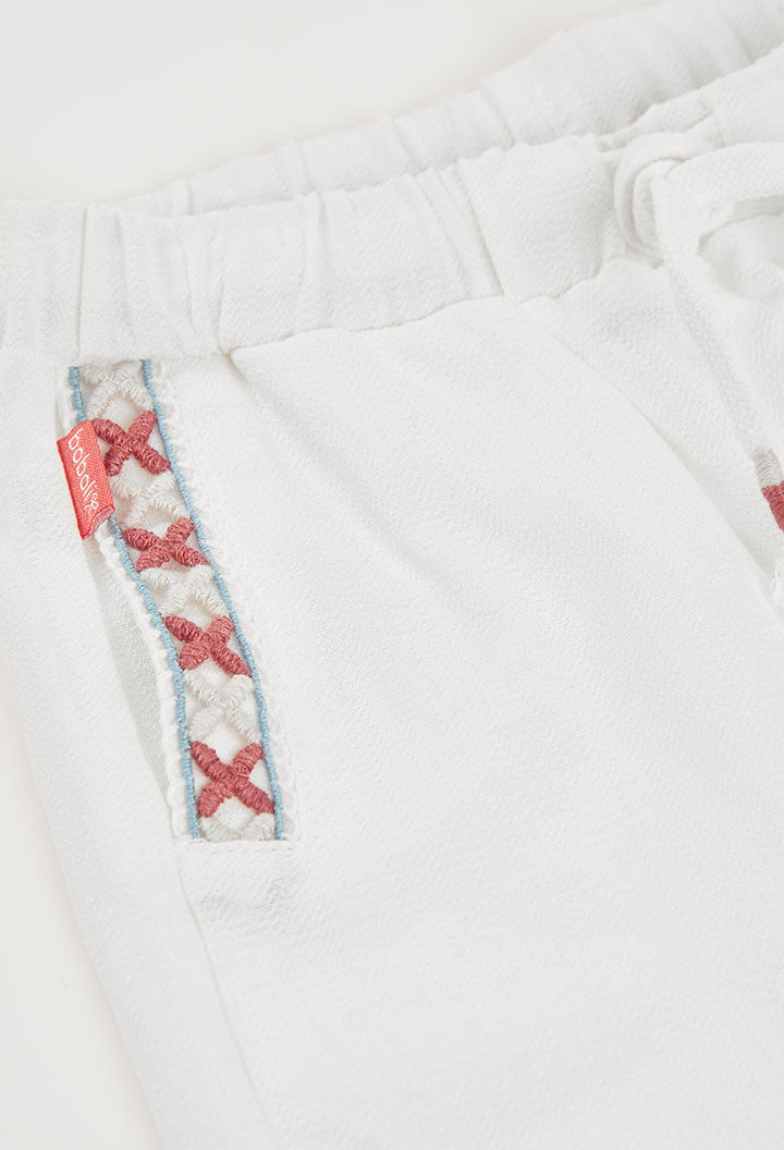 Boboli - shorts con dettagli ricamati