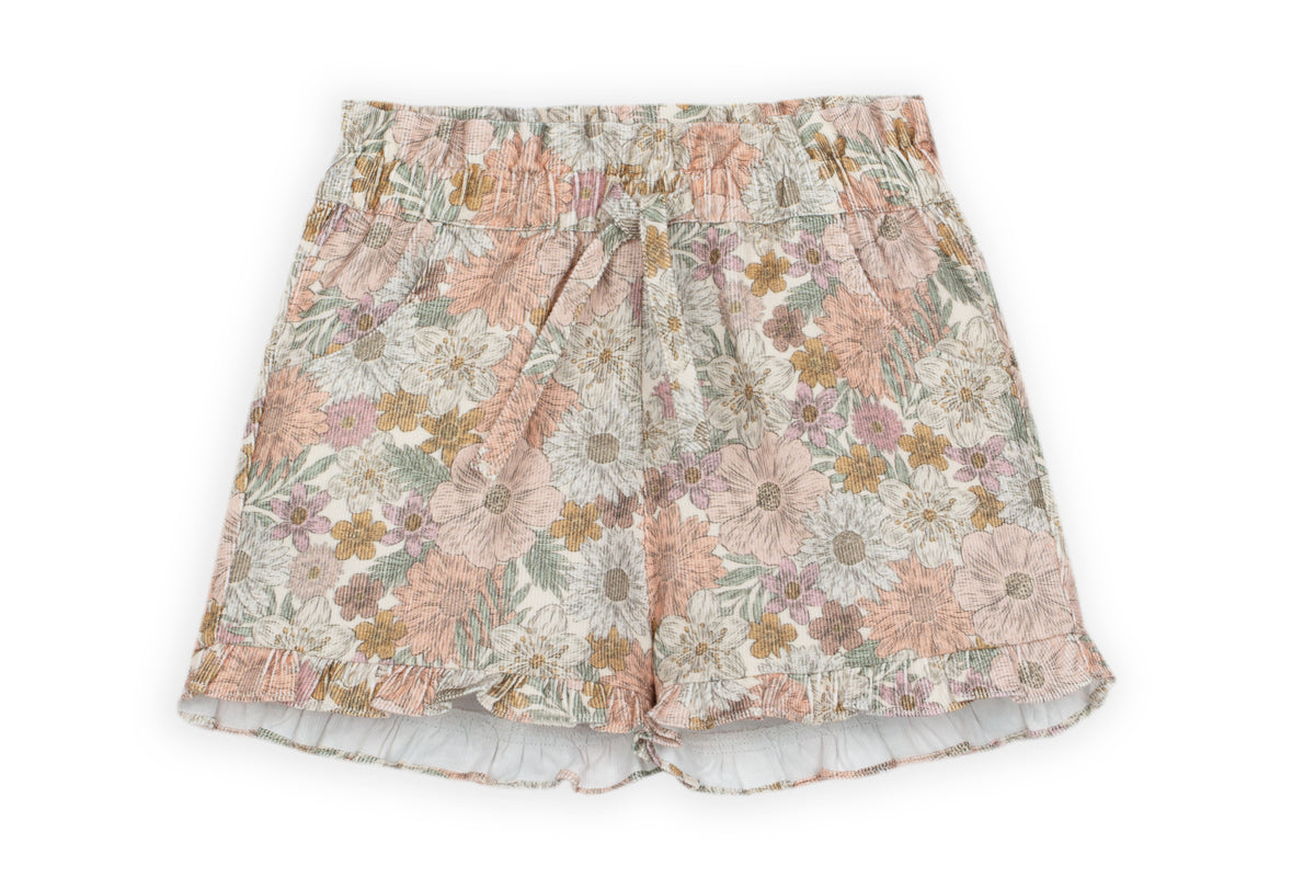 Drkid - shorts velluto floreale