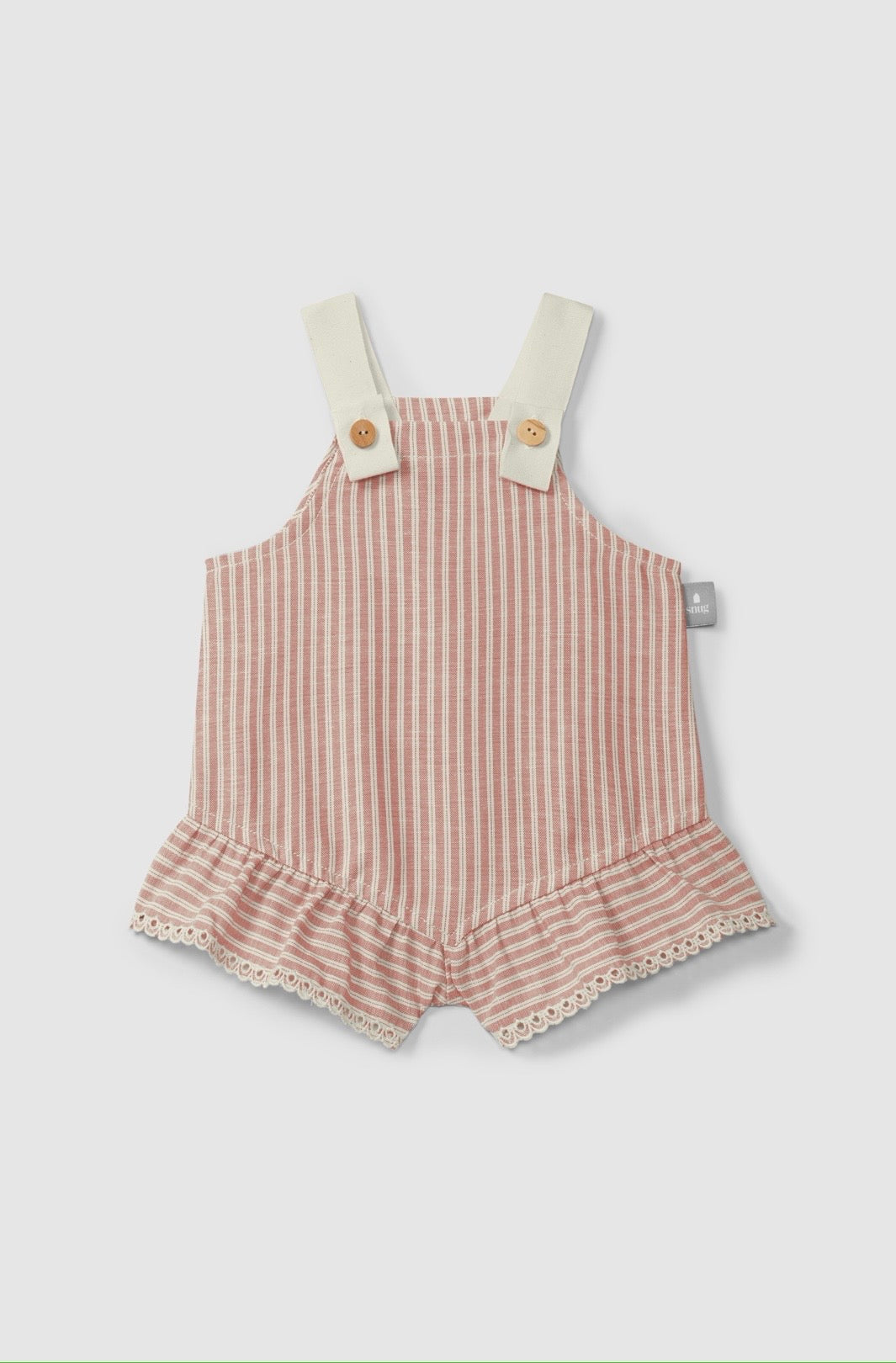 Snug - pagliaccetto righe terracotta