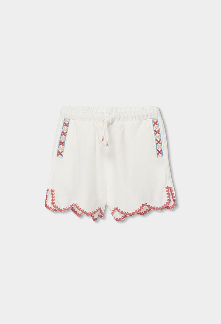Boboli - shorts con dettagli ricamati