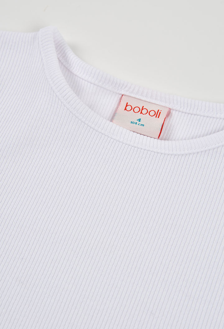 Boboli - t-shirt basica bianca